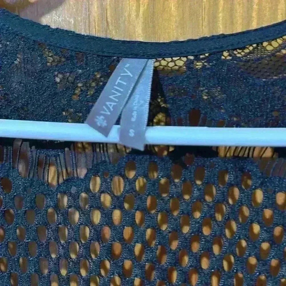 2/$15 Vanity, Black Lace Cardigan , - Picture 2 of 4